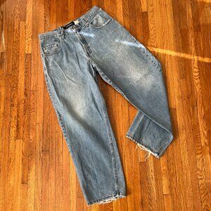 Levi's SilverTab Vintage 90s Baggy Wide Leg Distressed USA Made Jeans  - 34x30
